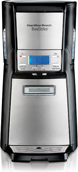 Cafeteira Elétrica BrewStation Elite, 35 Xícaras, Preta/Prata Hamilton Beach 110V