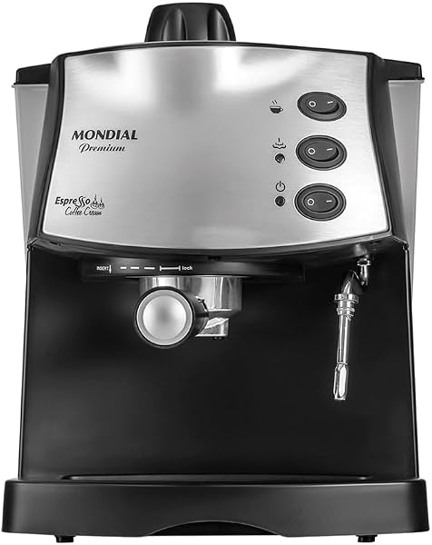Mondial Maquina de Cafe Espresso Coffee Cream Preto Inox 800W 110V C-08